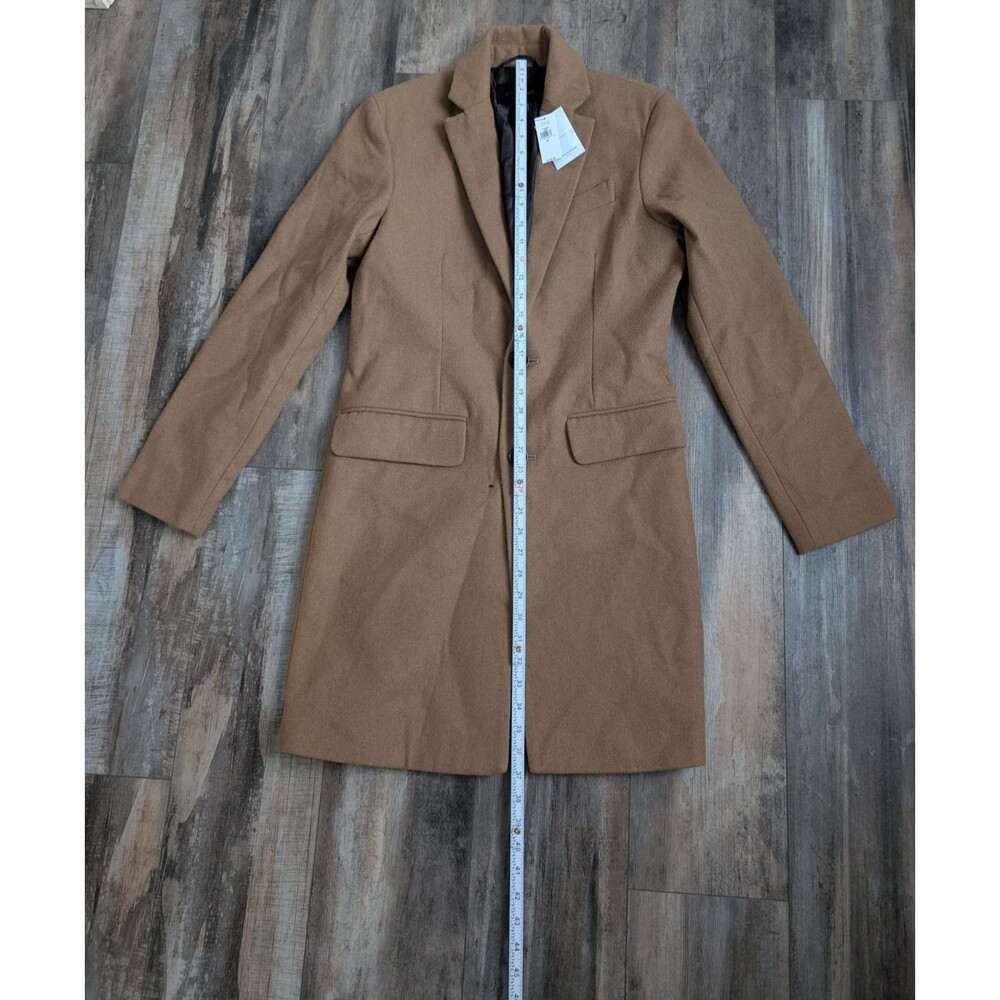 NEW Banana Republic Wool Blend Topcoat Camel Brown Men's XS $249 594210 NWT - Picture 6 of 11